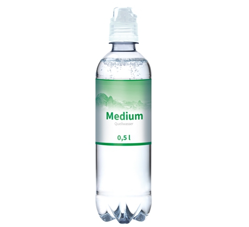 Wasser Medium 500 ml / Sportcap