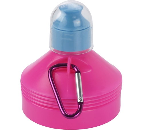 Faltbare Trinkflasche, Hellblau: Werbeartikel Faltbare Trinkflasche