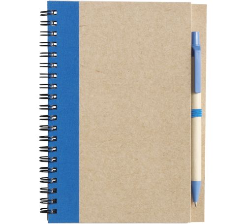 Notizblock mit Stift - Recycled, Hellblau