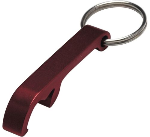 Flaschenöffner Schlüsselanhänger, Rot