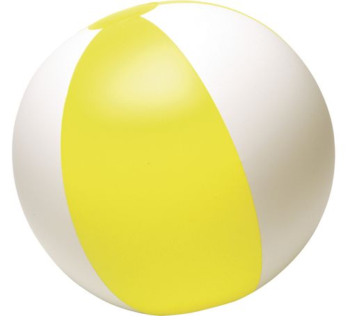 Aufblasbarer Wasserball, Gelb/Weiß