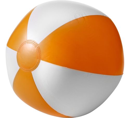 Aufblasbarer Wasserball, Orange/Weiß