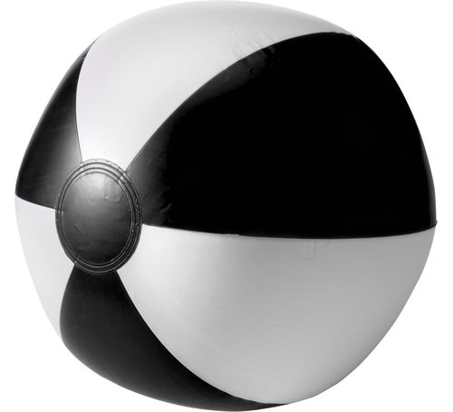 Aufblasbarer Wasserball, Schwarz/Weiß