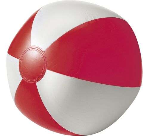 Aufblasbarer Wasserball, Rot/Weiß