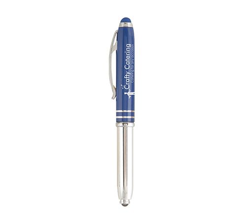 Brando Rainbow Touchpen mit LED & Stylus, Blau