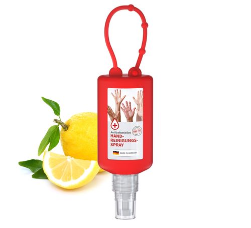 Handreinigungs-Spray antibakteriell Bumper, Rot