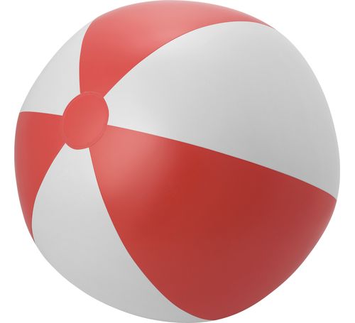 Wasserball Groß, Rot/Weiß