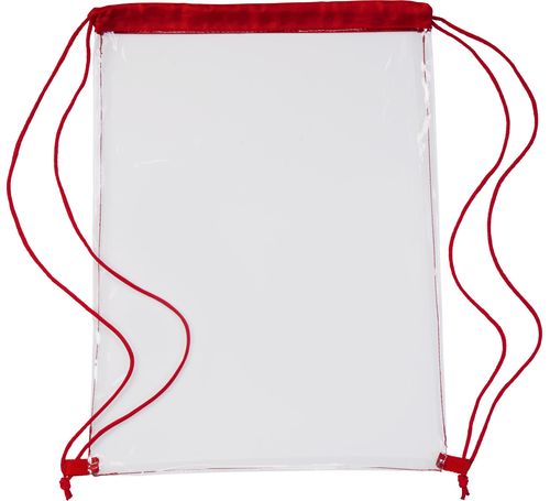 Transparenter Beutelrucksack, Rot