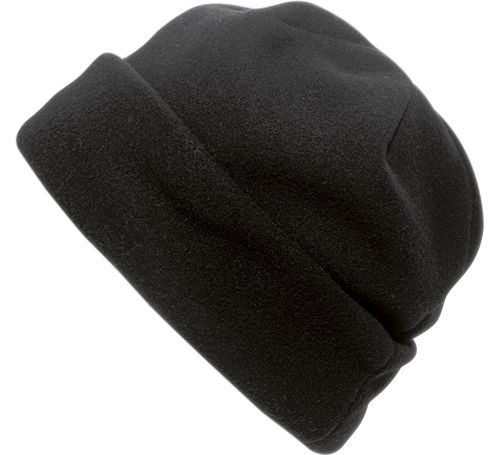 Fleece Mütze, Schwarz