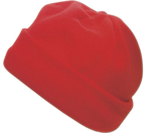 Fleece Mütze, Rot