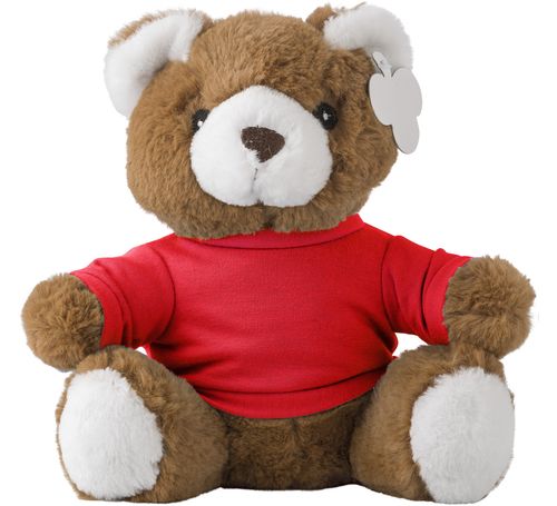 Teddybär mit T-Shirt, Rot