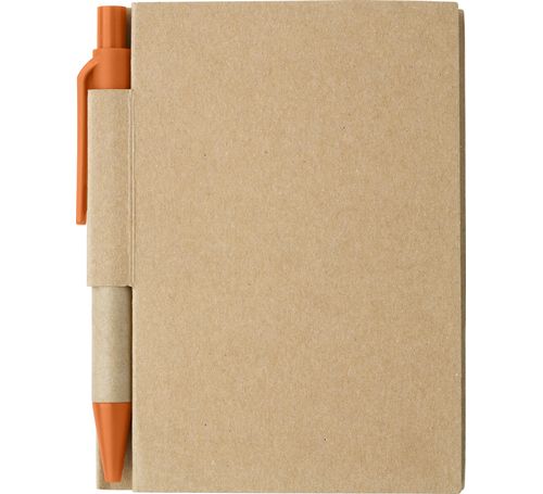 Notizbuch mit Stift, Orange