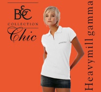 B&C Polo Heavymill Damen White