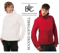 B&C Hooded Herren Softshell Jacke