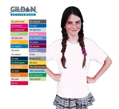 Gildan Cotton Youth T-Shirt, White