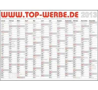 Wandkalender Jahresplaner