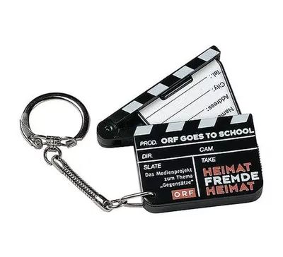 Schlüsselanhänger Adress-Filmklappe