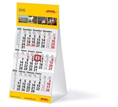 3-Monats-Tischkalender Mini